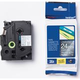 Brother TZe-PR955 Labeltape Tapekleur: Zilver Tekstkleur: Wit 24 mm 8 m