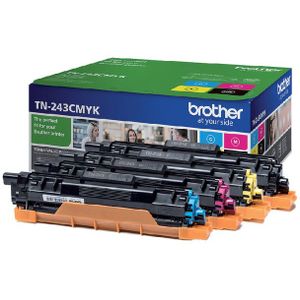 Toner Brother TN-243 zwart + 3 kleuren | 2 stuks