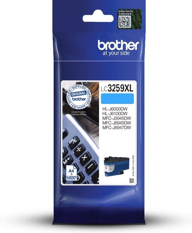 Brother LC3259XLCP tonercartridge 1 stuk(s) Origineel Cyaan