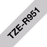 Brother - TZe-R951 - Tape - Zwart op Zilver - 24 mm - 4 meter