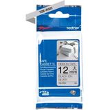 Brother - TZe-R931 Tape - Zwart op Zilver - 12 mm - 4 Meter