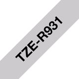 Brother - TZe-R931 Tape - Zwart op Zilver - 12 mm - 4 Meter