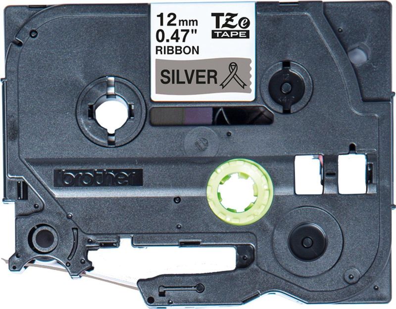 Brother - TZe-R931 Tape - Zwart op Zilver - 12 mm - 4 Meter