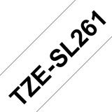 Labeltape zelflaminerend Brother TZe, TZ TZESL261 Tapekleur: Wit Tekstkleur:Zwart 36 mm 8 m
