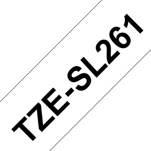 Labeltape zelflaminerend Brother TZe, TZ TZESL261 Tapekleur: Wit Tekstkleur:Zwart 36 mm 8 m
