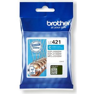 Brother Originele Inktcartridge LC421C - Cyaan