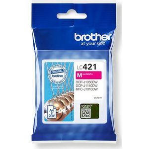 Brother LC421M inktcartridge 1 stuk(s) Origineel Magenta