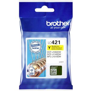 Brother Inkt Geel Lc421y 200 Pagina's - Dcp-j1050