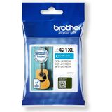 Brother LC-421XLC inktcartridge cyaan hoge capaciteit (origineel)