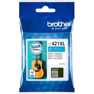 Inktcartridge Brother LC-421XLC blauw