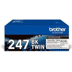Original Ink Cartridge Brother TN 247BKTWIN Black