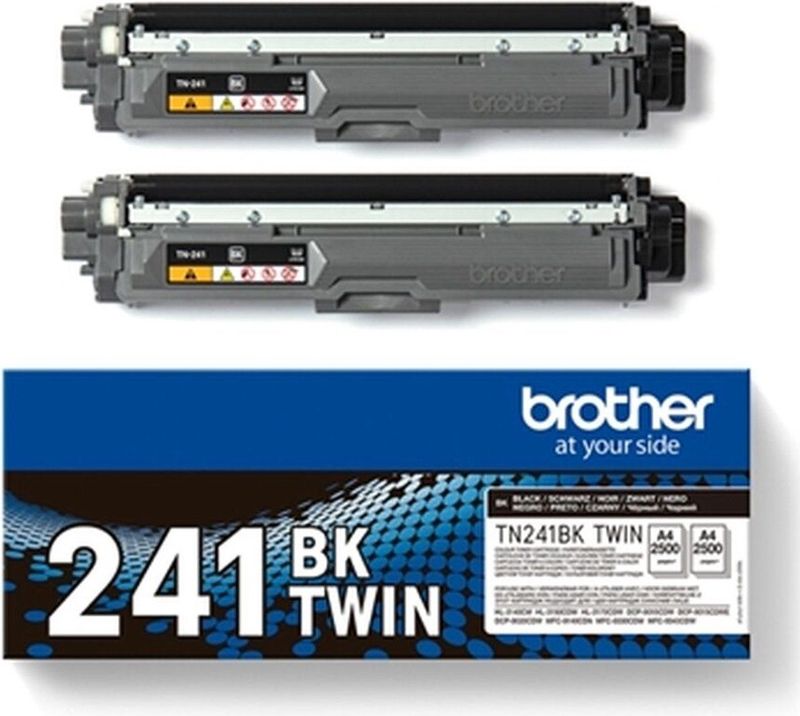 Brother Original TN-241BK Toner - schwarz Doppelpack (TN241BKTWIN)