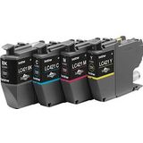 Inktpatroon Brother LC-421VAL multipack zwart + 3 kleuren (origineel)