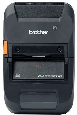 Brother RJ3250WBL labelprinter Direct thermisch 203 x 203 DPI 127 mm/sec Draadloos Ethernet LAN Wifi Bluetooth