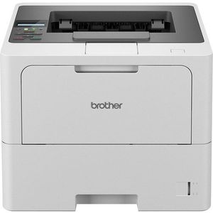 Brother Hll6210W zwart-wit laserprinter, 50 ppm, enkelzijdig afdrukken, automatische retro, bekabelde en wifi-connectiviteit, 1-regelig lcd-display, 520 vellen papierlade