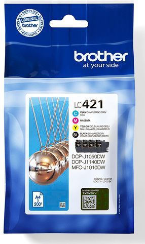 Brother - LC-421 - Cartridge - Multi Color - Tot 200 Pagina's