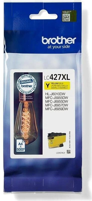 Brother Inktcartridge LC-427XLY Geel Hoge capaciteit
