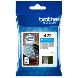 Inktcartridge Brother LC-422C blauw