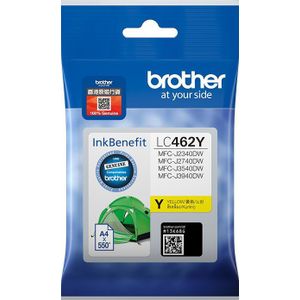 Brother LC462Y inktcartridge 1 stuk(s) Origineel Normaal rendement Geel