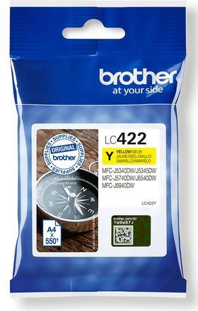 Brother - LC422Y - Inktpatroon - Geel - Compatibel met MFC-J5340DW/MFC-J5740DW/MFC-J6540DW/MFC-J69