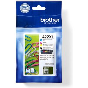 Brother LC-422XLVAL Inktcartridge - Zwart Cyaan Magenta Geel
