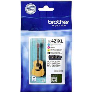 Brother LC421XLVALDR inktcartridge 4 stuk(s) Origineel Zwart, Cyaan, Magenta, Geel