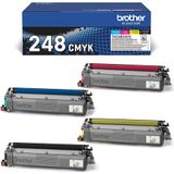 Brother Toner Multipack TN-248VAL TN248VAL Origineel Zwar - Cyaa - Magent - Geel 1000 Bladzijden