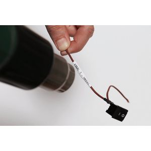 Brother HSE211E - Labeltape - Wit - 5.2 mm - 1.5 meter