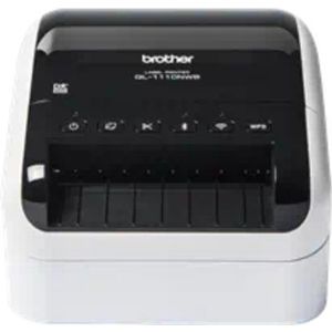 Brother QL-1110NWBC labelprinter Direct thermisch 300 x 300 DPI 110 mm/sec Bedraad en draadloos Ethernet LAN DK Wifi Bluetooth