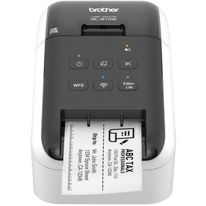 Brother ql810 W - Brother QL - 810 W - Label Etiketten (WiFi, USB 2.0, Automatisch snijden van papier afdrukken op zwart en rood) ()