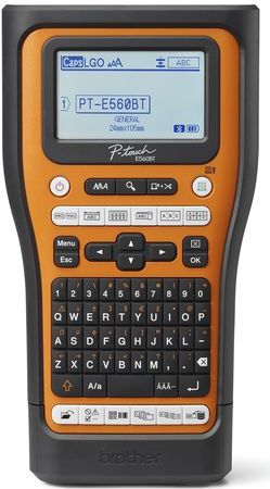 Brother PTE560BTVPQL1 labelprinter Thermo transfer 180 x 180 DPI 20 mm/sec Bedraad en draadloos HSE/TZe Bluetooth QWERTY