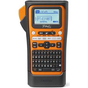 Brother PT-E310BTVP Etiketteringsapparaat - Oranje - Duurzame Identificatie
