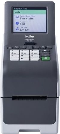 Brother - TD-2D - Labelprinter - Zwart - USB - Ethernet - Touchscreen