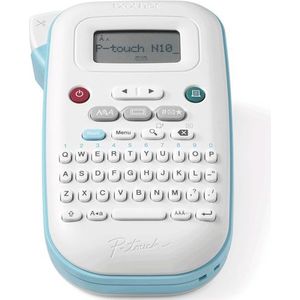 Brother - PT-N10 - Etiketteringsapparaat - Blauw - Wit