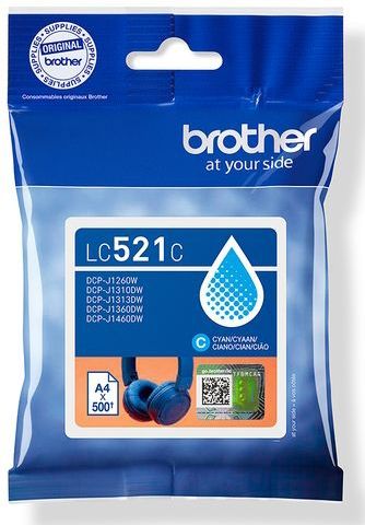 Brother - LC521C - Inktcartridge - Cyaan