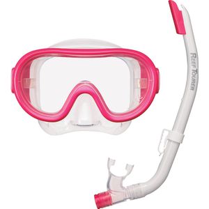 ReefTourer- RC-0203- Snorkelmasker- Snorkelset voor kinderen tot ong. 10 jaar- roze