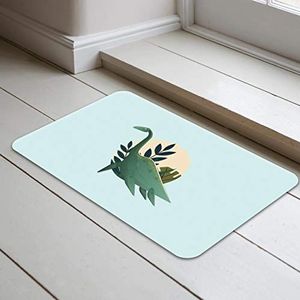Bonamaison antislip Badmatten - Doormat, eenvoudig te reinigen badmat, zacht Polyester douchekleed 1 Stuk 40 x 70 cm - Ontworpen en geproduceerd in Turkije