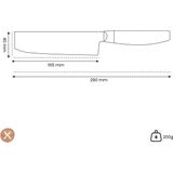 Yaxell - Ketu - Groentemes - 16,5 cm - SG2 Stalen Kern - Tsuchime Finish - Pakkahout Handvat