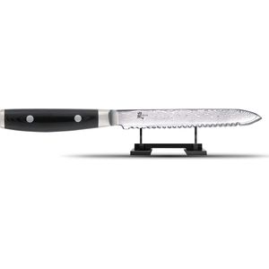 Yaxell Ran Tomatenmes 14 cm - 69 Lagen Damaststaal - VG10 Staal - 61 HRC - Canvas-Micarta Heft