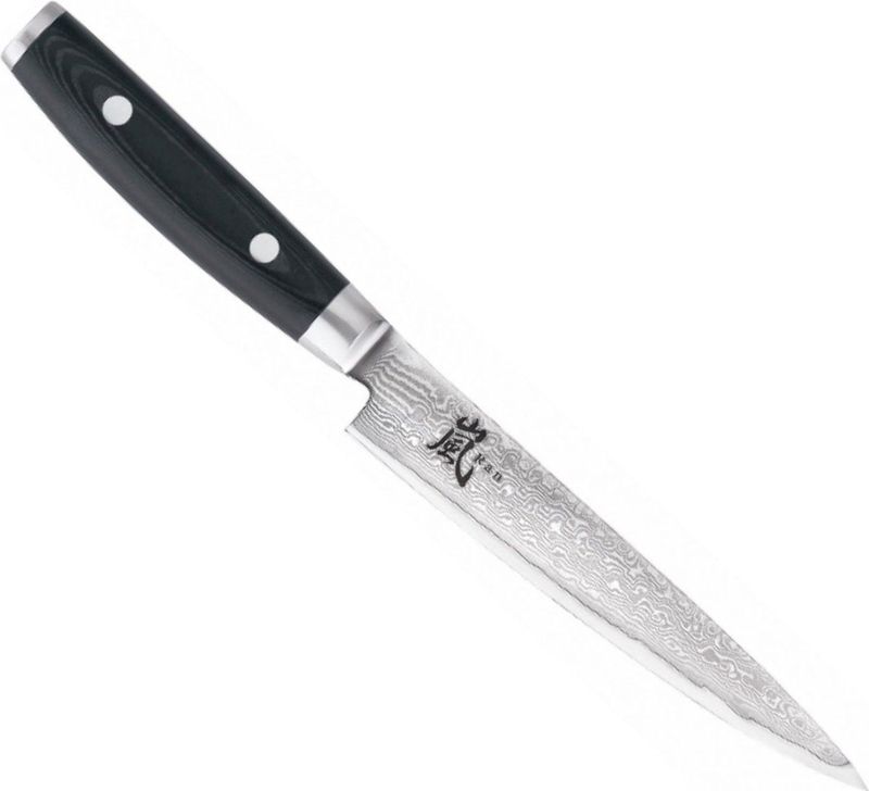 Yaxell - Ran Vleesmes - 15 cm - 69 Lagen Damaststaal - VG10 Staal - Canvas-Micarta Heft