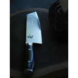 Yaxell Ran Kiritsuke 20 cm - 69 Lagen Damaststaal - VG10 Staal - 61 HRC - Canvas-Micarta Heft