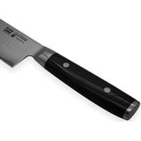 Yaxell Ran Kiritsuke 20 cm - 69 Lagen Damaststaal - VG10 Staal - 61 HRC - Canvas-Micarta Heft