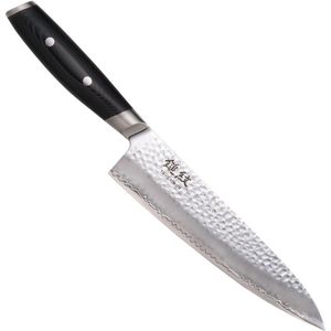 Yaxell Tsuchimon Koksmes 20 cm - VG10 Staal - Gehamerd Lemmet - Micarta Heft