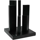 Yaxell - Tower - Messenblok - Magnetisch - Zwart Gelakt Beukenhout