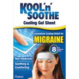 Kool'n'Soothe - Cooling Gel Sheets - Gel Pleisters - 4 Stuks - Directe Verlichting en Verkoeling bij Migraine en Zware Hoofdpijn