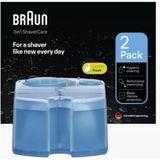 Braun - ShaverCare - Navulpatronen 2-Pack - Reiniging - Smeren - Drogen