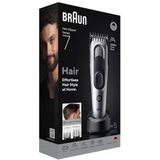 Braun - Haartrimmer Series 7 HC7590 - Grijs - Levenslang Scherp Scheerblad