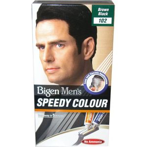 Bigen - Men Speedy Color - Haarkleuring - 102 Bruin Zwart - Met Olijfolie