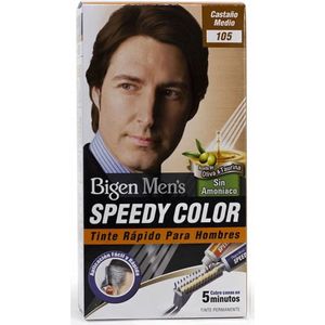 Bigen Men's Speedy Color | Bedekt grijs haar in 5 min | Geen ammoniak | Met olijfolie - 105 Medium Bruin