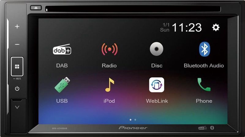 AVH-A240DABAN - Multimedia Autoradio - 2-DIN - 6,2 inch - DAB/DAB+ - Bluetooth